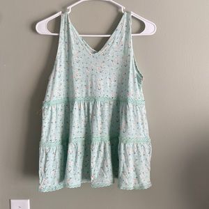 Love fire mint daisy top